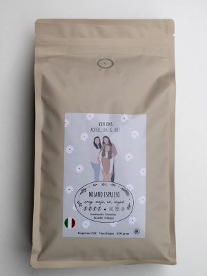 Milano Espresso verpakking met logo illustratie