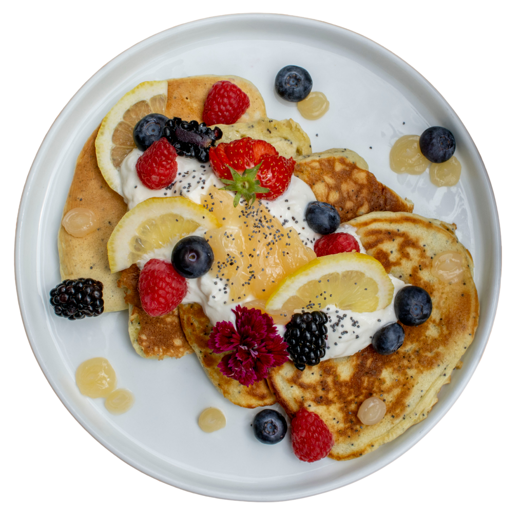 Citroen-maanzaad pancakes